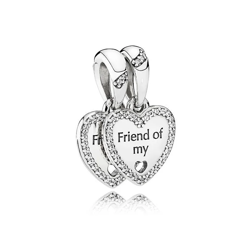 Одежда высшего качества 925 стерлингового серебра бисера очарование друг мое