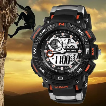 

New ALIKE Led Digital Watch Men Luxury Brand Men Military Sports Watches For Men Quartz Watch 50M Water Resist Relogio Masculino