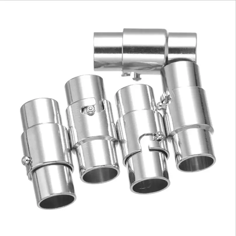 10sets Gold Strong Round Magnetic Clasp Fit 3/4/5/6/8mm Leather Cord Bracelets DIY Connectors Accessories Making Fittings Z14 Jewelry Findings