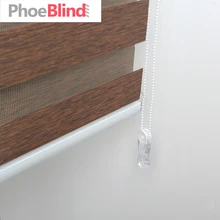 Принимаем размеры клиентов Качество Роскошный белый кассета руководство рулонные шторы с зебровым принтом