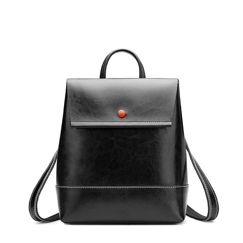 

Leather texture vertical multi-color backpack Women's new leather soft leather fashion one shoulder simple backpack