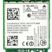 Беспроводной AC AC7265 867 Мбит/с 802.11ac M2 NGFF мини PCI-E WiFi адаптер+ Bluetooth 4,0 для Intel 7265AC лучше, чем AC7260