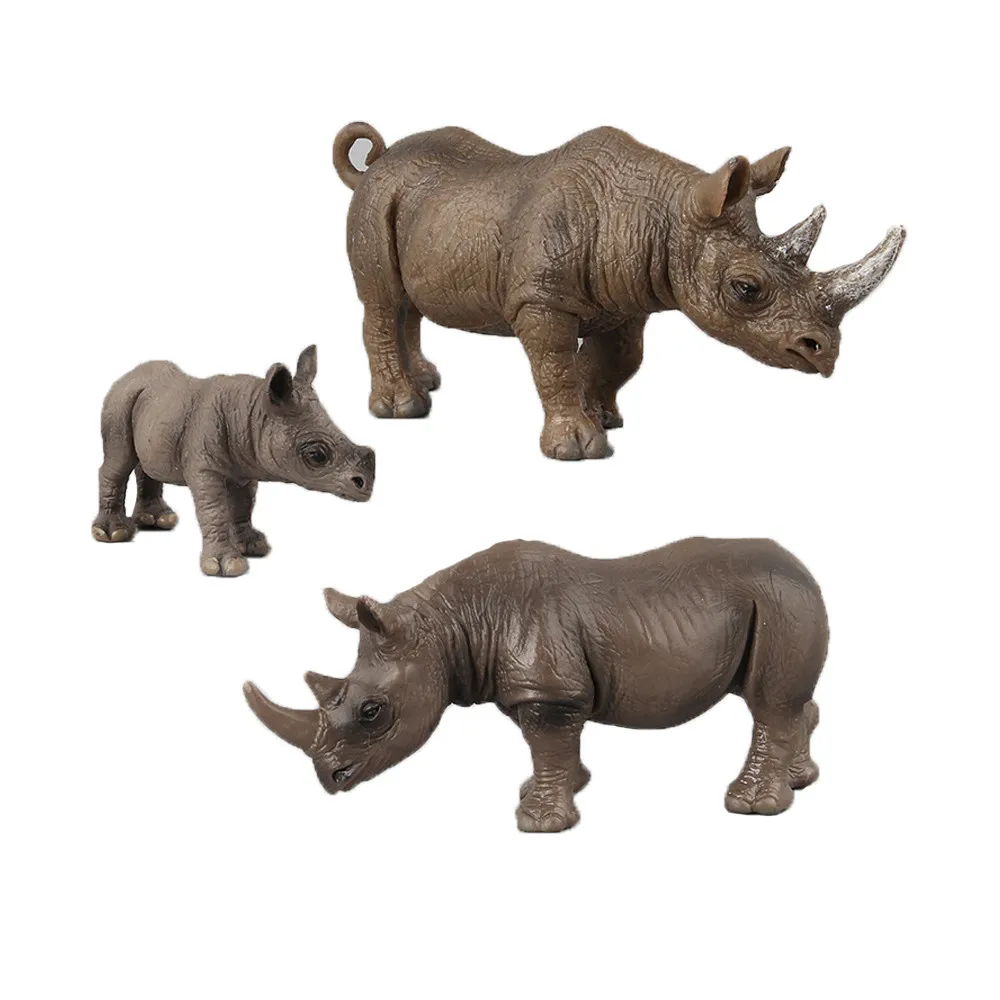 Претендует игрушки носорога модель игрушка фигурка модель Обучающие игрушки эмулированный коллекционеров подарок для детей A8724
