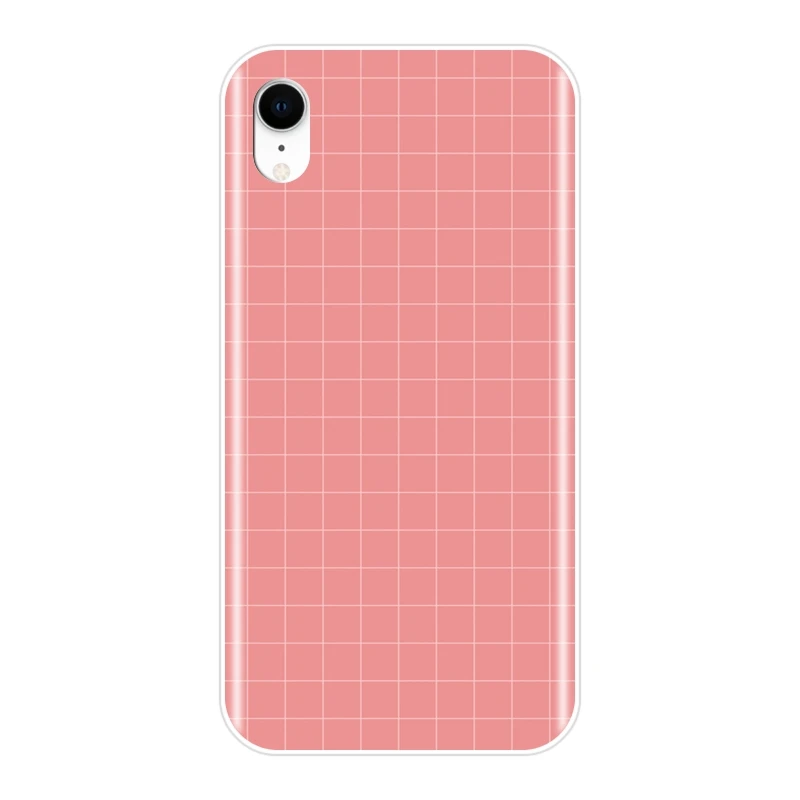Чехол для Телефона iPhone 6 S 7 8 X XR XS Max желтая розовая черная сетка Мягкая силиконовая