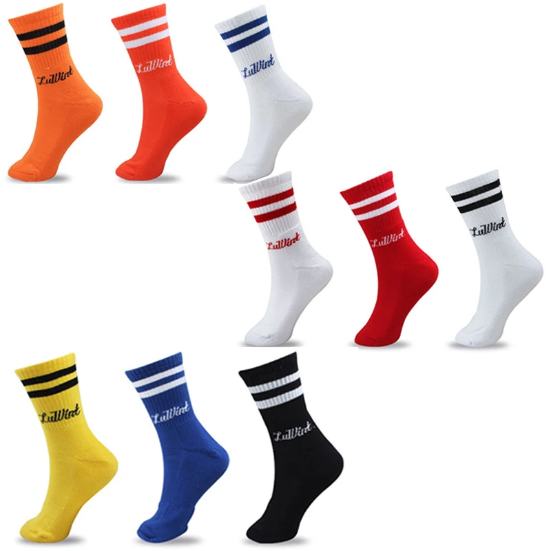 

LUWINT Thickened Towel Bottom Socks for Outdoor Sports Basketball Socks Sweat Non-slip Knee High Socks