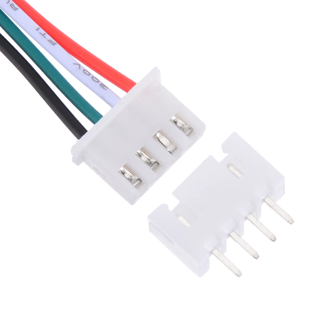 10 Set 24AWG Mini Micro Connector JST XH 2.54mm 4 Pin Connector Plug With 150mm 24AWG 1007 Wires