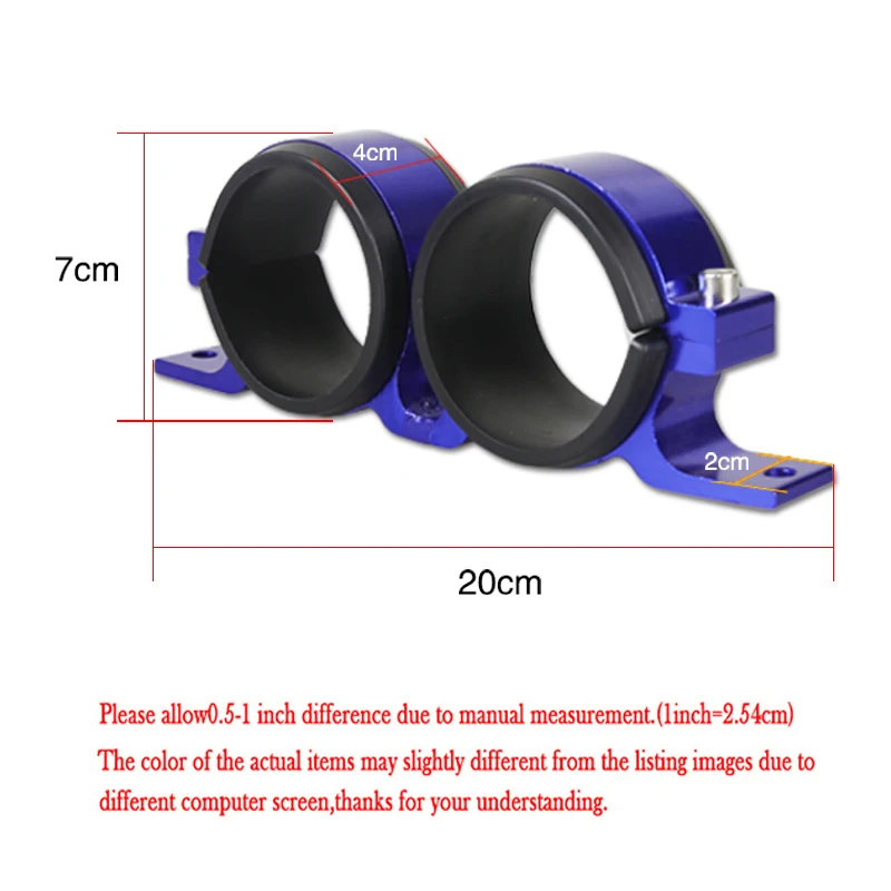 Car Fuel Accessories Dual Twin Fuel Pump Mount Bracket 60MM & Fuel Filter Clamp 60mm Cradle For Car Modified TK-CA747K2