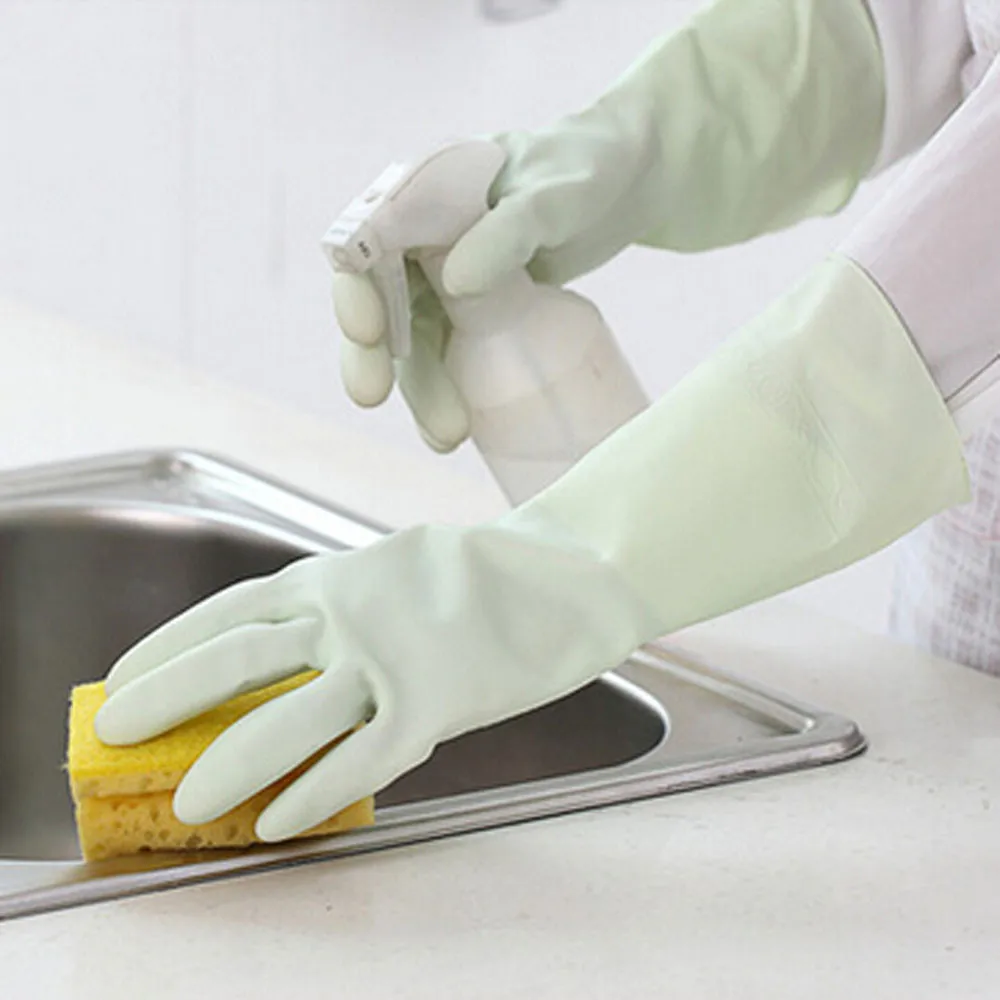 Новые горячие новые 30*10*13 см домашние женские водонепроницаемые резиновые латексные перчатки для мытья посуды, стирки, уборки дома