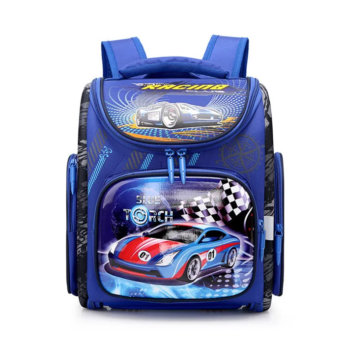 

Kids Bags Boys School Bags Orthopedic 3D Cartoon Racing Car Backpack Children School Backpacks Grade 1-5 Student Mochila Escolar