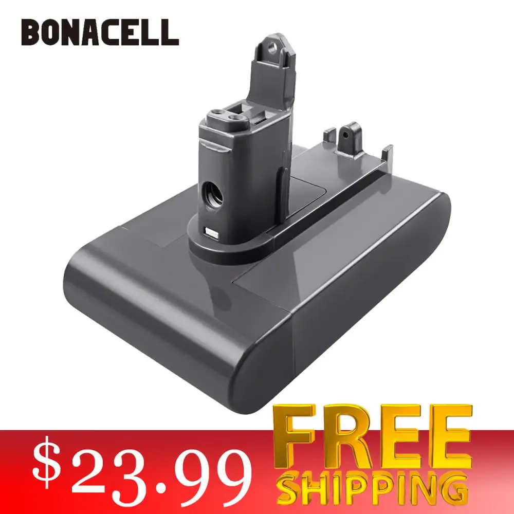 Günstige Bonacell 21,6 V 2200mAh Li Ion Akku für Dyson V6 DC58 DC59 DC61 DC62 DC74 SV09 SV07 SV03 965874  02 Staubsauger Batterie L30
