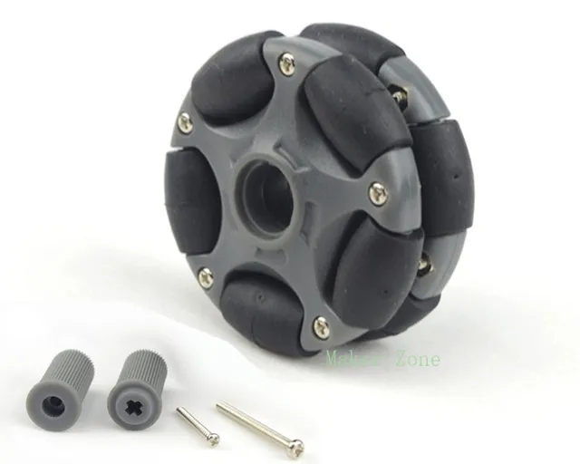8pcs/lot ,58mm Omni wheels for arduino robot kit  NXT and Motor with Plastic Universal Hubs,for DIY,Robot study,Panzer