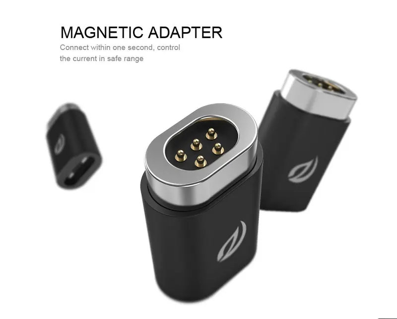 WSKEN Magnetic Micro USB Connector Plug  to Type C cable Adapter (4)