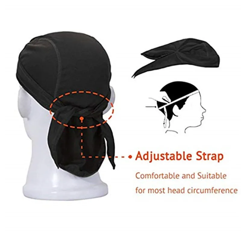 5 Color Outdoor Sports Quick Dry Cycling Cap Headscarf Headband Bicycle Cap Men Riding Bandana Pirate Hat Free Shipping