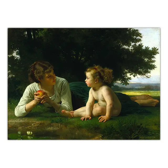 Paintings by William Adolphe Bouguereau Printed on Canvas 14