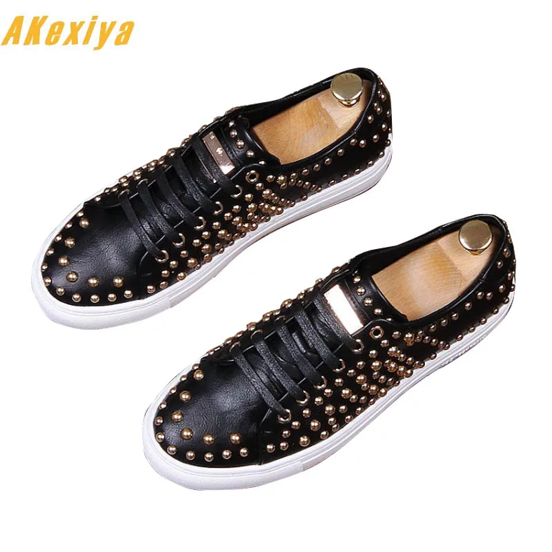 Moda Vestido Zapatos Sapatos Rebite Rua Trendsetter De Plataforma Casamento up Designer Flats 1 3 Masculino Casual Lace Mocassins Novio 2 FZ4Fnqr