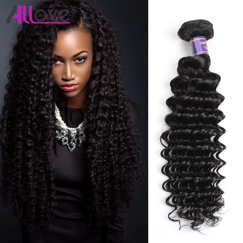 

Grade 7A Unprocessed Virgin Malaysian Deep Wave 4 Bundles Deep Wave Human Hair Allove Malaysian Virgin Deep Wave Natural Color