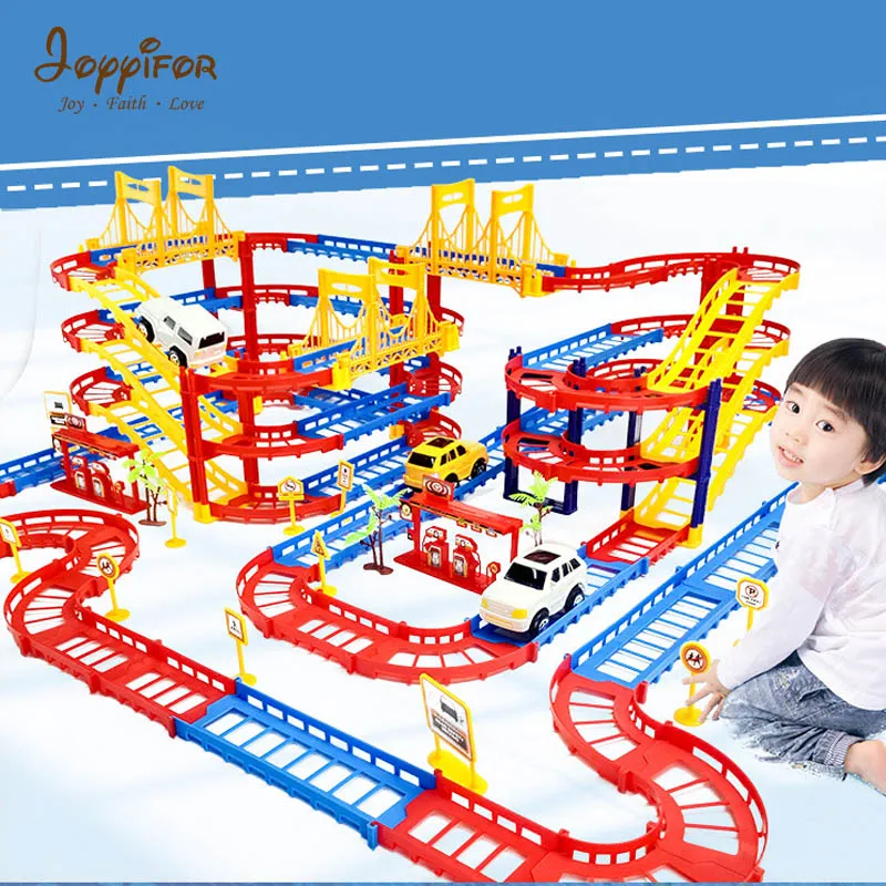 

Joyyifor 2 Types Thomas and Car Electric Railing Car Toy Track Diecast for Kids Railway Trains Children Best Christmas Gift
