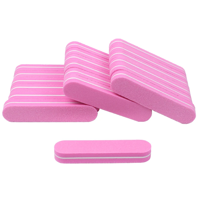 Bloco de Lixamento da Esponja de Moagem de Polimento Ferramenta da Arte do Unha Rosa uv Gel Unha Buffers Arquivos Manicure Nagelvijl 100 Pçs - Set 6 Beleza e saúde