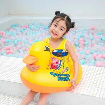 

Rooxin Yellow Duck Baby Swimming Ring Pool Float Inflatable Circle Kids Baby Seat Swim Safety Training Bathing Toys Pool Party