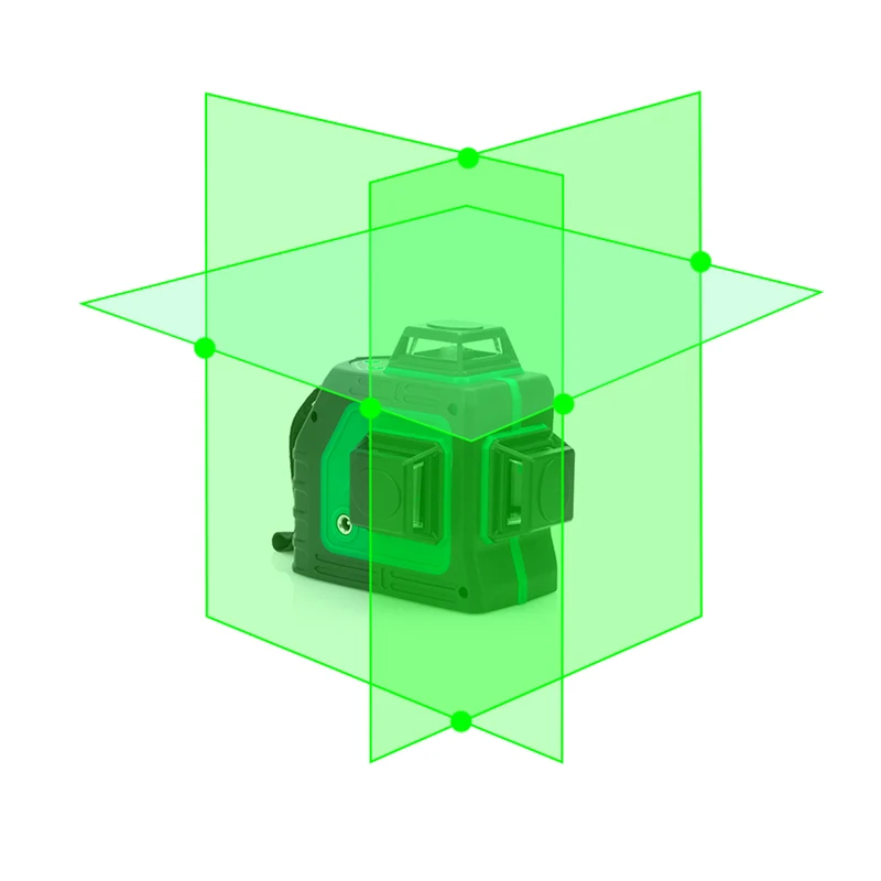 Nuevo Leter 3d autonivelamiento verde nivel láser 360 grados 12 líneas - 1
