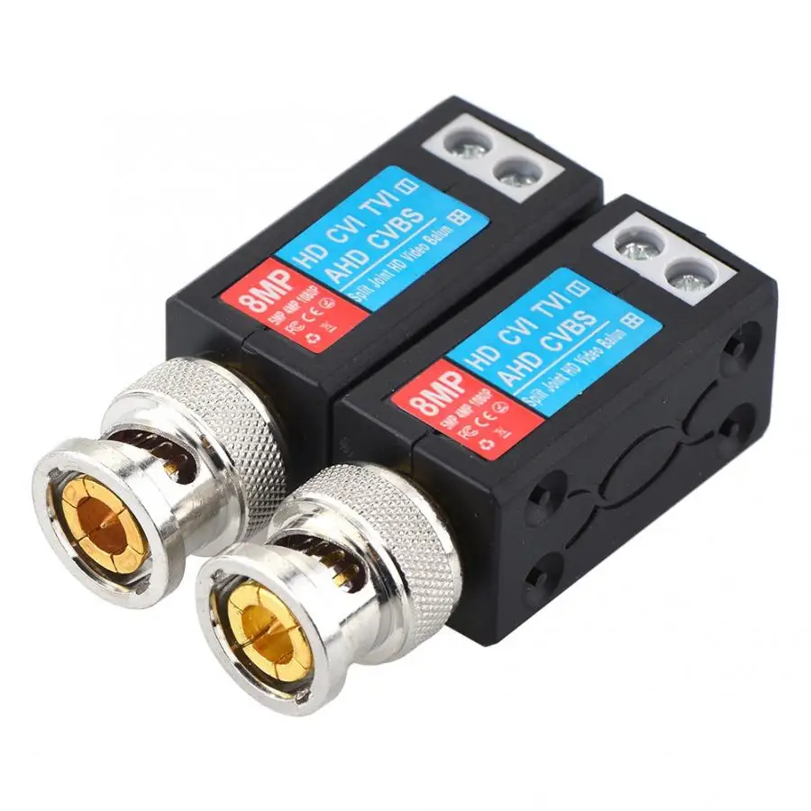 Transmission Cables Bnc Connector Portable Spliced Wireless Hd Cvi Tvi Ahd Passive Video Balun Transceiver Data Transmission Hot