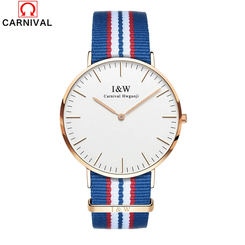 

CARNIVAL Luxury Brand Automatic Mechanical Watch Men Military Water Resistant Wrist Watches Skeleton Watches Hombre Clock Man