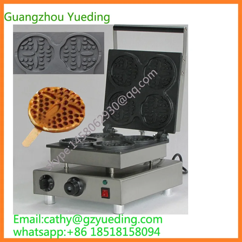 

China smile face waffle maker face shape with 4 pieces