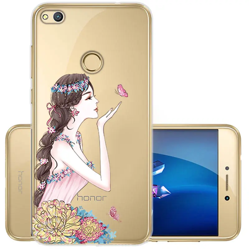 Painted Soft TPU Cover for Huawei P8 P9 Lite 2017 Clear Silicone Case Y5 Y6 2017 P Smart Honor 10 9 8X 9 lite Protective Fundas  (12)