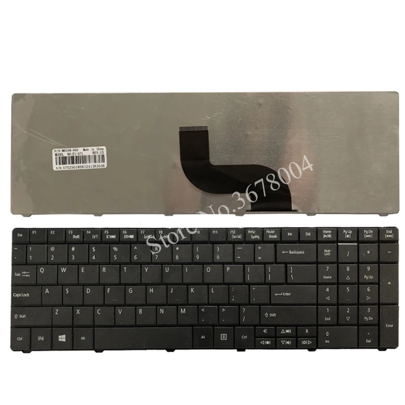 US клавиатура для ноутбука Acer TravelMate V5WC1 P253 P453 E M MG США Черный PK130PI1B04 MP 09G33SU 6981W|keyboard for