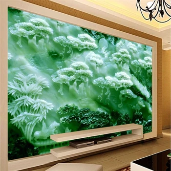 

beibehang Custom wallpaper murals of any size photo 3D beautiful delicate jade carving eagle wings wall background wallpaper