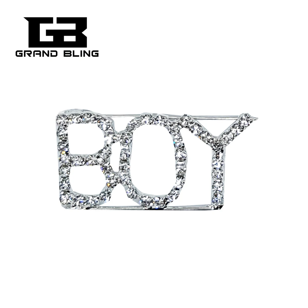 

Crystal Jewelry Gift " BOY" Word Pin for Baby Boy
