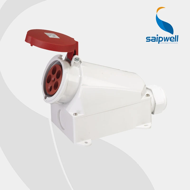

2014 New Hot Sell waterproof 5pins industrial socket & plug 400V 63A