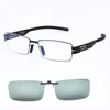Lightweight No Screw Eyeglasses Men's Glasses Optical Glasses Frame Men with Polarized Sunglasses Clip On Oculos De Grau ► Photo 1/6