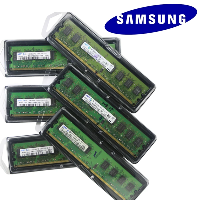 Модуль памяти для настольного ПК Samsung оперативная память DDR2 800 667 МГц PC2 6400U 1 Гб 2 4