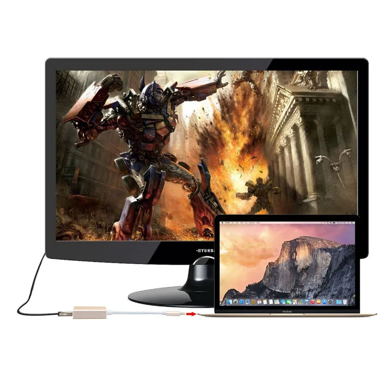 USB C Тип к HDMI адаптер HD ТВ видео кабель конвертер для MacBook samsung Galaxy S10 + S10e huawei DELL ASUS ПК