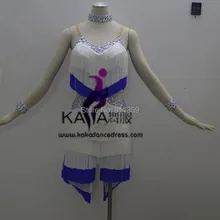 Лидер продаж! KAKA-L140246, Женская Одежда для танцев, латинское платье c бахромой для девочек, платья для сальсы, Танго, Самба Румба ча-ча платье