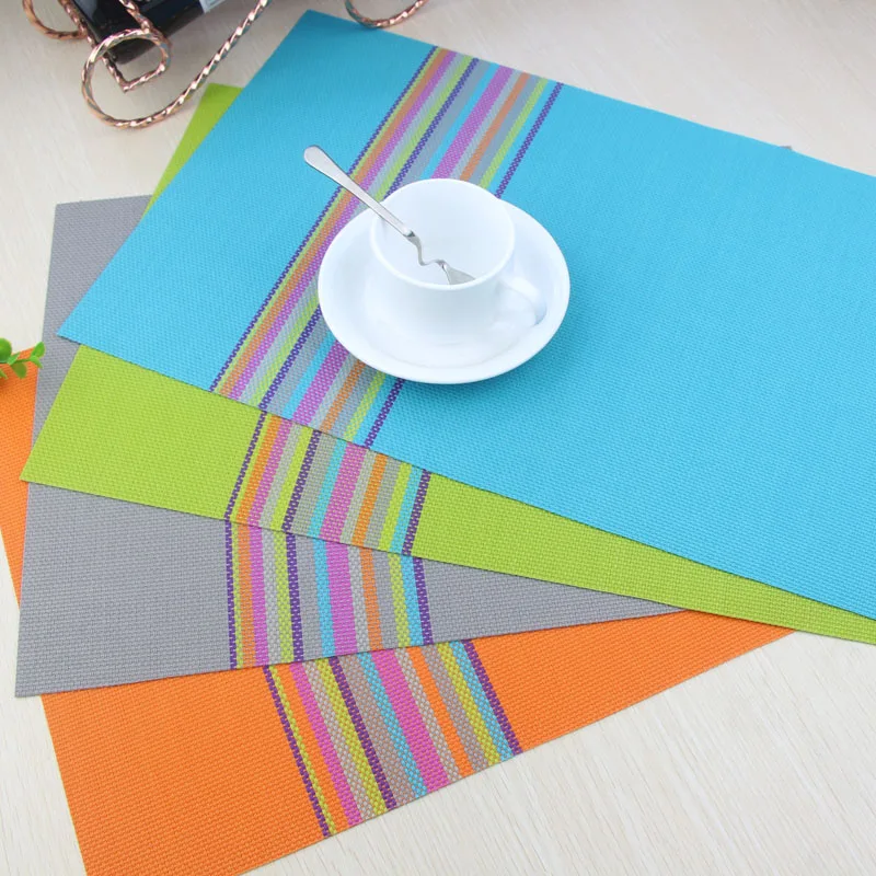 LIYIMENG 4 pieces/lot Placemat Coasters Heat insulated Tableware PVC