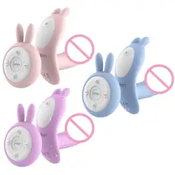 7 режимов носимых Отопление беспроводной пульт дистанционного управления Кролик Вибрационный USB зарядка Силиконовые взрослые секс-игрушки