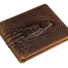 Модный крокодиловый кошелек из натуральной кожи, кошелек наивысшего качества, мужские кошельки, брендовые роскошные мужские кошельки monederos money crazy horse, мужские кошельки