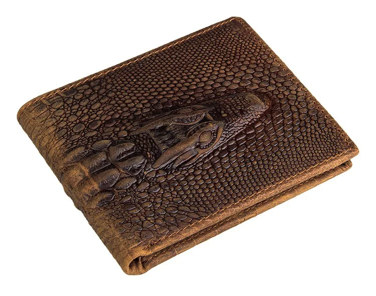 Fashion crocodile wallet genuine leather purse Top Quality men wallets brand luxury male ...