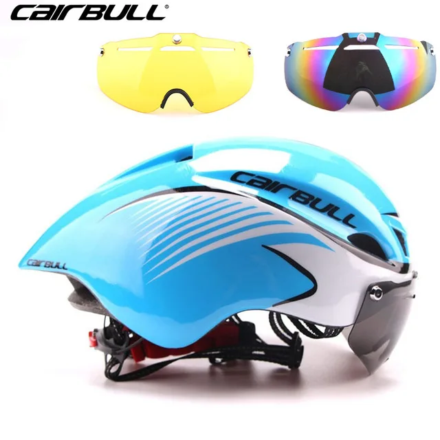 3 линзы Aero 290g TT очки велосипедный шлем дорожный велосипедный спортивный защитный шлем для верховой езды мужские гоночные велосипедные шлемы - Цвет: blue