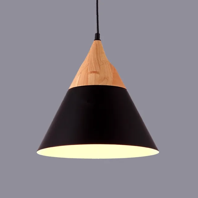Luces colgantes de madera modernas de aluminio Industrial Mini
