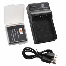 DSTE NP-FE1 Battery Case Protector + UDC02 USB Port Charger for Sony Cyber-shot DSC-T7 DSC-T7/B DSC-T7/S Camera