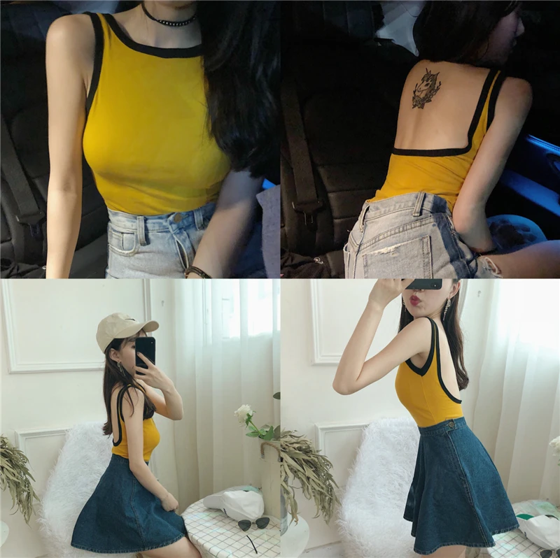الصيف الفتيات ضئيلة مثير عارية الذراعين تانك القمم الإناث Bodycon بروتيل أكمام القمصان DX7057 الصيف الفتيات ضئيلة مثير عارية الذراعين تانك القمم الإناث Bodycon بروتيل أكمام القمصان DX7057
