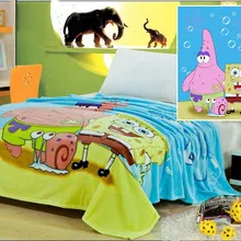 Губка Боб Коралловое Флисовое одеяло s мультяшное одеяло на кровать микрофибра одеяло s детское одеяло для детей