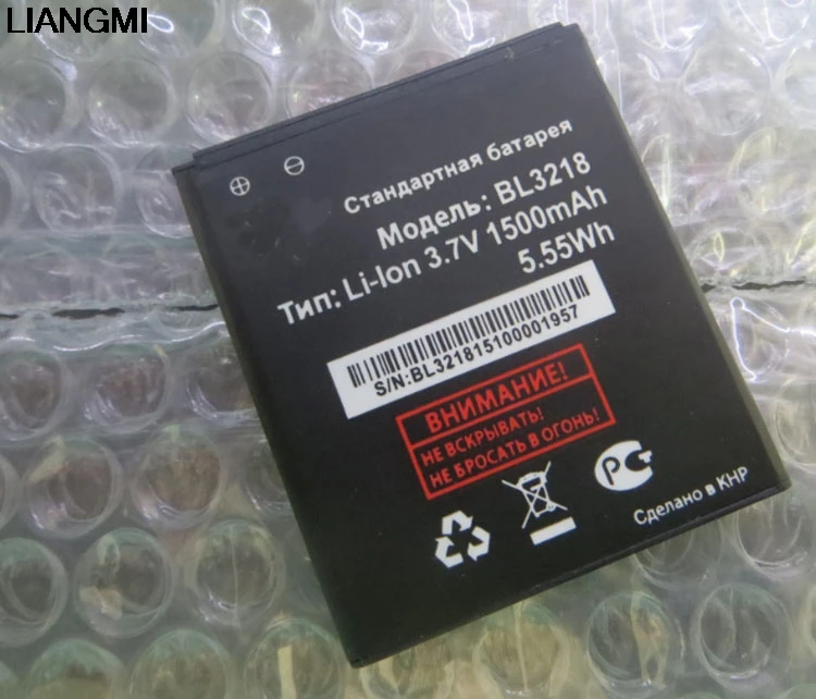 Высокое качество 1500 мАч Новый аккумулятор для Телефона fly BL3218 BL 3218 IQ400W Эра Windows