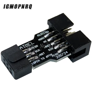 

10 Pin to 6 Pin Adapter Board for AVRISP MKII USBASP STK500