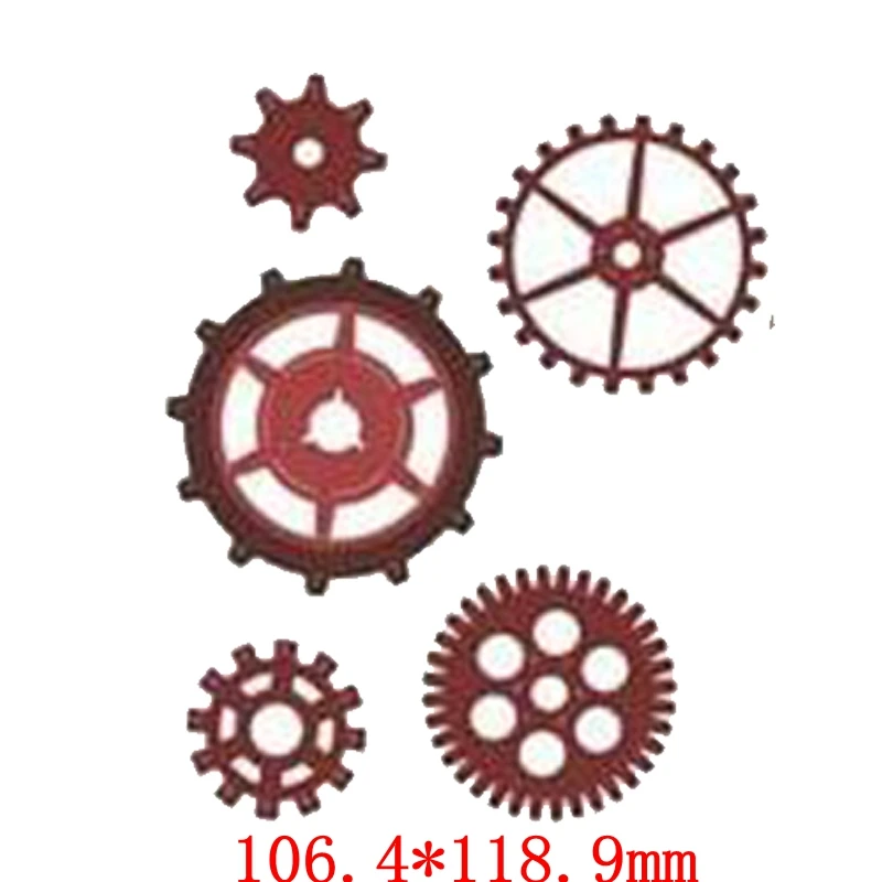 Набор из нескольких шестеренок, металлические режущие штампы, трафареты для DIY скрапбукинга, фотоальбом, декоративное тиснение, карты, ремесла, поставщик, высечки