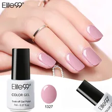 Elite99 дизайн ногтей маникюр чистый цвет 7 мл замочить Эмаль Гель лак Светодиодный УФ-гель для ногтей лак