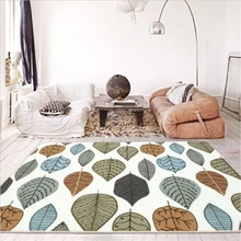 Ковры для детских комнат скандинавском стиле с рисунками из мультфильмов; Цвет зеленый, желтый листьев растений ковер, ковры и коврики для дома, Гостиная Нескользящие ковры